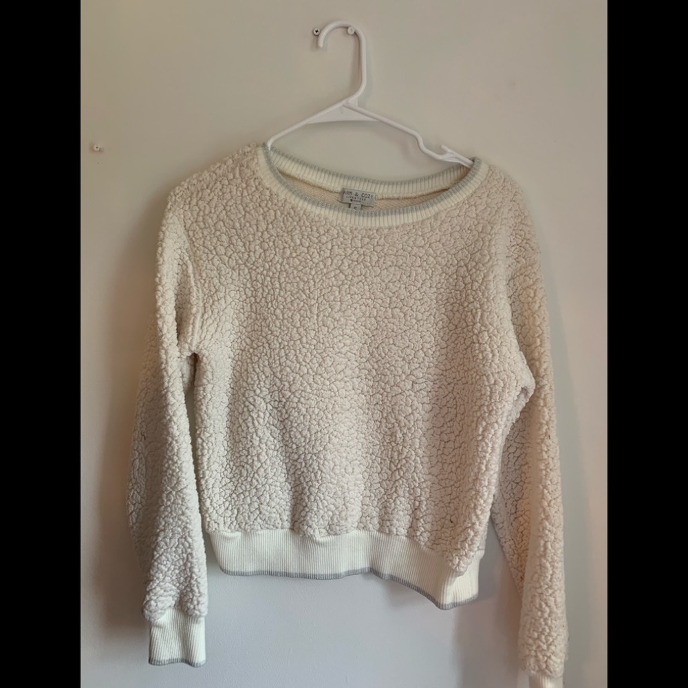 crew neck sherpa